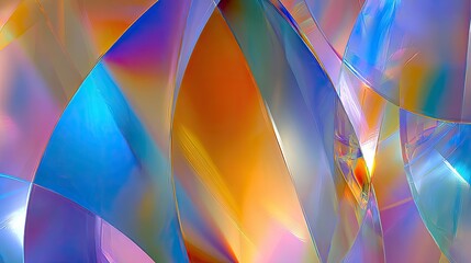 Abstract Colorful Geometric Design