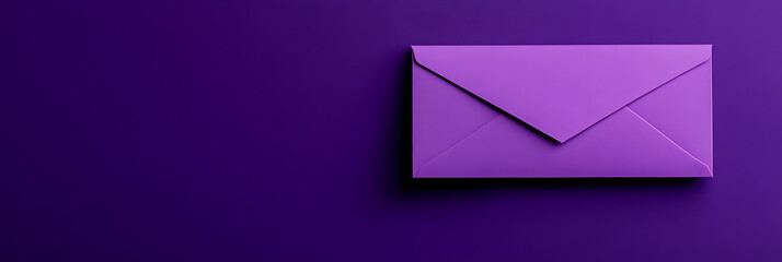Purple Envelope and Gold Coins on Deep Purple