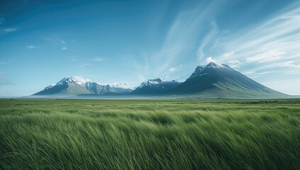 Scenic Icelandic terrain showcasing volcanic formations and sparse vegetation, emphasizing erosion risk