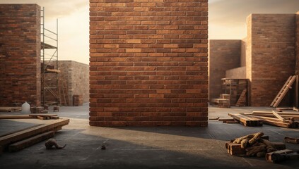 Close-up of aged brickwork serving as a background for UI design or editorial headers