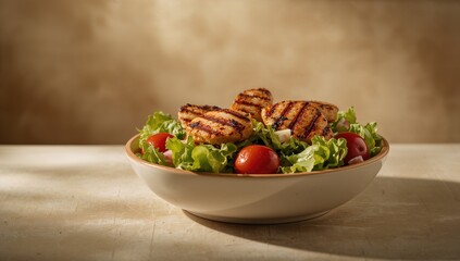 Bowl of mixed vegetables and grilled chicken highlighting nutritious dining choices
