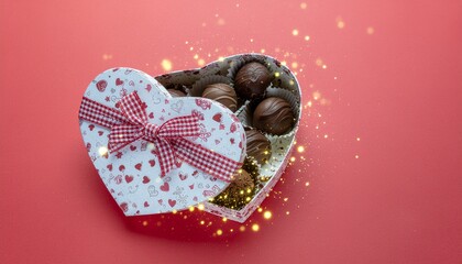 heart shaped chocolates:valentine gift box