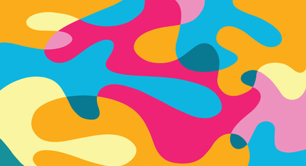 Abstract background with hand drawn doodle lines art, line art drawing with abstract shape, abstract color background vector  for design, colorful abstract pattern on a background.