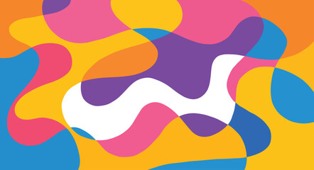 Abstract background with hand drawn doodle lines art, line art drawing with abstract shape, abstract color background vector  for design, colorful abstract pattern on a background.