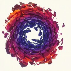 Intense digital distortion of vibrant colors, creating a surreal, swirling vortex of fractured geometry and chaotic visual energy, line, chaos, manipulated