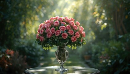 A detailed display of a rose expert decoration highlighting artistry and care, ideal for floral design showcases