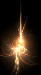 Swirling celestial light breaking through darkness. Abstract representation of spiritual ascent, liberation, and overcoming finite boundaries, liberation, potential, transcendence