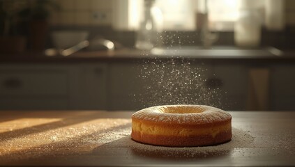 Homemade baked flour treat, highlighting traditional baking techniques