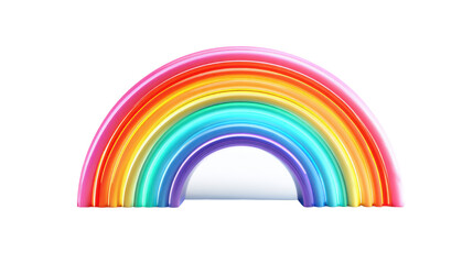 Fototapeta premium rainbow on a white background