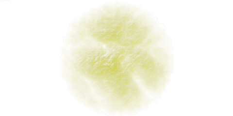 Soft Yellow Abstract Crinkled Texture Object, 3D Rendered Pale Golden Wrinkled Shape Isolated on White