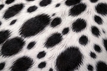 Speckled Dalmatian pet skin surface with freehand drawn animal fur marks
