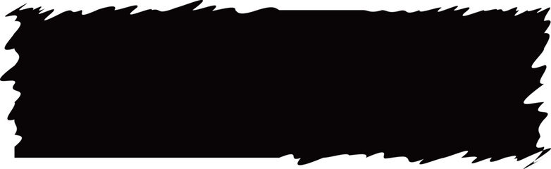 グリッチ風の長方形フレーム　ブラック