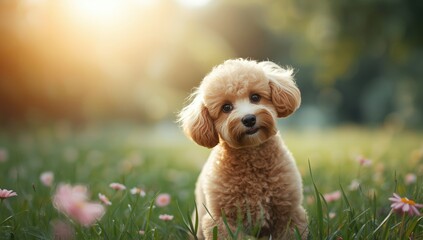Light brown poodle resting on a surface, highlighting grooming and care routines