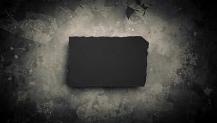 Aged black cardboard with scratches and rips, used for distressed design elements in creative projects