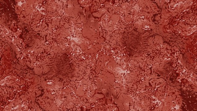 Seamless natural marble surface featuring red veins and bold color tones, ideal for layout backgrounds or UI backdrops