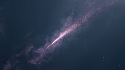 Outer space meteorite trail containing molecules, examining the universes beginnings, World Space Week