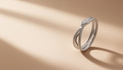 Serpent coiled around a tree branch with detailed skin textures, highlighting natural camouflage, Earth Day