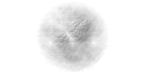 Light Gray Crumpled Plastic Texture with Detailed Wrinkles and Soft Circular Border