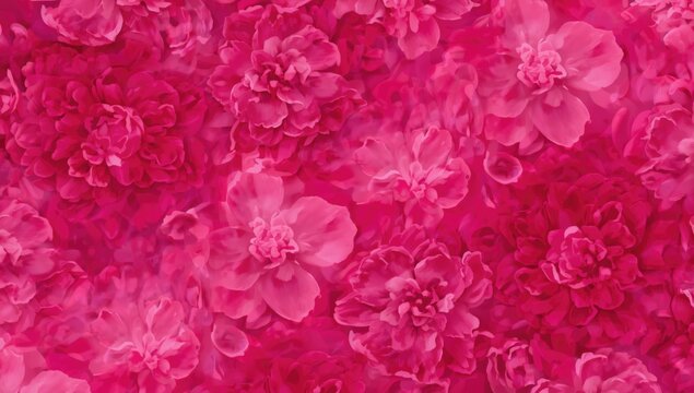 Digital alteration of a floral image results in a full-frame pattern suitable for artistic design projects - Powered by Adobe