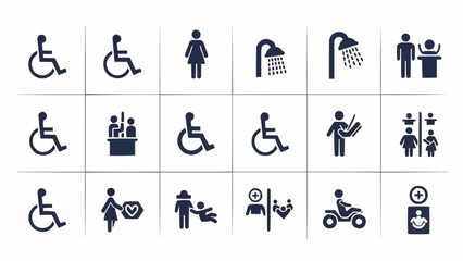 Fototapeta premium business people icons