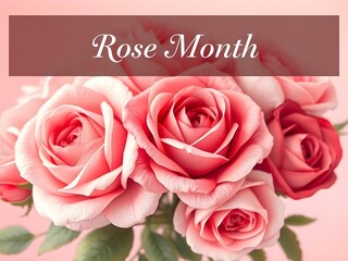 Rose Month Floral Beauty Love and Nature Illustration Concept