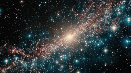 Detailed View Of A Starry Galaxy