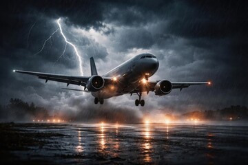 Severe meteorological conditions affecting aircraft flight safety and timing