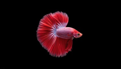 Betta fish displaying territorial aggression in a dark aquarium environment, highlighting fish behavior