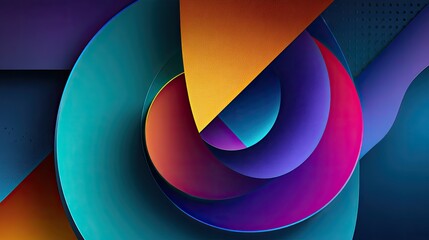 Abstract Geometric Design With Vibrant Colors