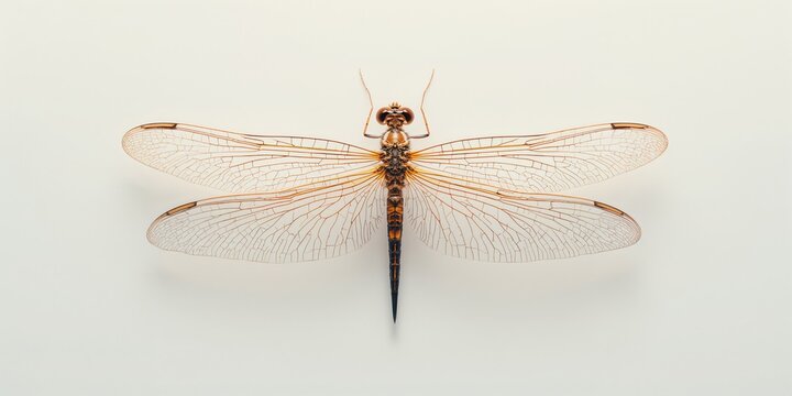Insect wings of a snakefly separated on a neutral backdrop, used for entomology reference and educational materials