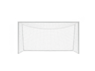 Empty soccer goal isolated on transparent background