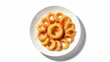 Uncooked calamari snack with breaded coating, highlighting seafood processing and quality control