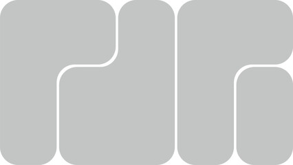 Gray Bento Grid Layout. Collage image frame grid template. Modern modular UI design panels. Vector illustration.