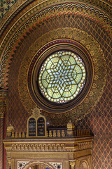 Interiors of Spanish Synagogue, Jewish Quarter, Prague, Czech Republic