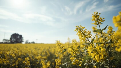 Obraz premium Young sunn hemp plants in early growth stage during field cultivation, promoting soil health, World Soil Day