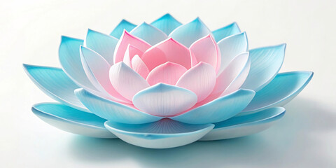 Serene Blue and Pink Lotus Flower A Symbol of Purity and Enlightenment