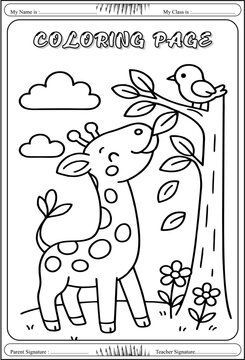 drawing girafee