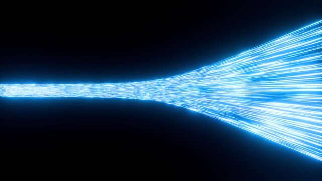 Fiberglass data transfer, bits and byte, virtual reality, digital, communication, futuristic. Light speed, network, technology, exchanging digital data, innovation.