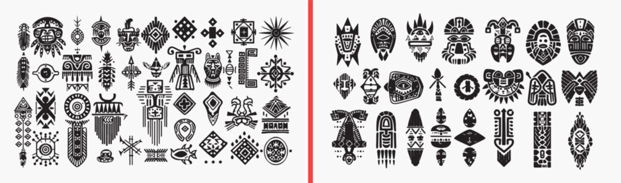 tribal pattern illustration, ethnic symbol drawing, native design artwork, cultural motif design, hand drawn tribal clipart, indigenous pattern illustration, stock ethnic artwork


