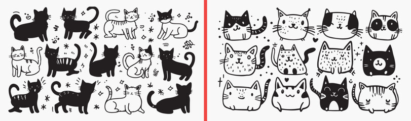 halloween cat illustration, witch symbol drawing, black cat artwork, spooky feline design, hand drawn halloween clipart, magic cat illustration, stock witch artwork   © Geetaroy