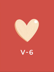 Heartfelt Symbol: A simple heart icon with a unique texture, rendered on a vibrant background, the visual is a perfect design of a symbol of affection, care, and love. 