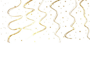 Luxury Gold Sparkle Curved Line Pattern