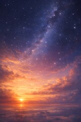 Naklejka premium sunset sky