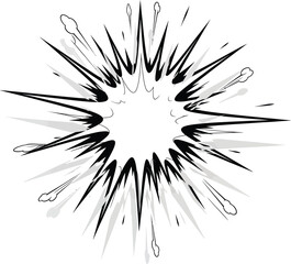 Naklejka premium graphic Illustrator burst
