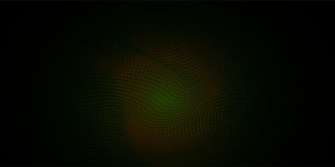 Abstract dots halftone red color pattern gradient texture with technology digital background.