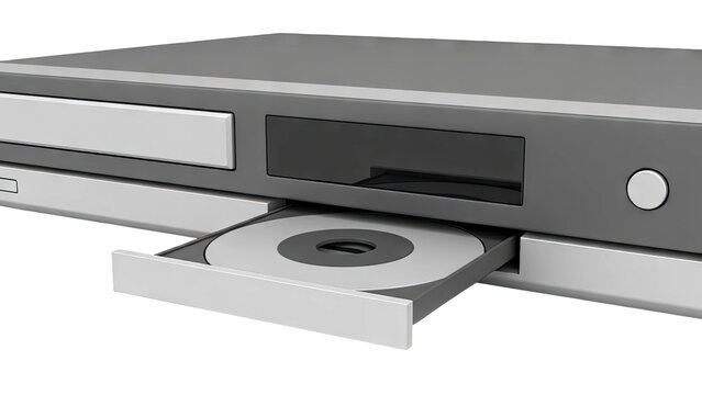 DVD Player with Disc Tray Open