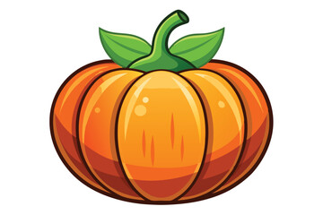 Spooky Halloween Jack-O-Lantern Vector with Scary Grinning Face for Party Invitations and Festive Holiday Decorations