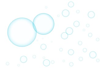 Clear Soap bubbles, water bubbles