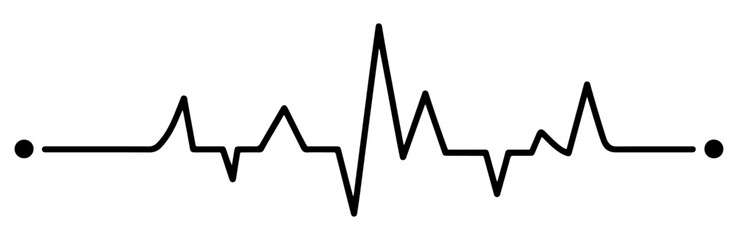 heart beat pulse line icon vector © vectomix