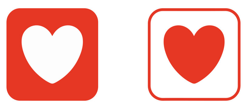 heart love icons valentine collection